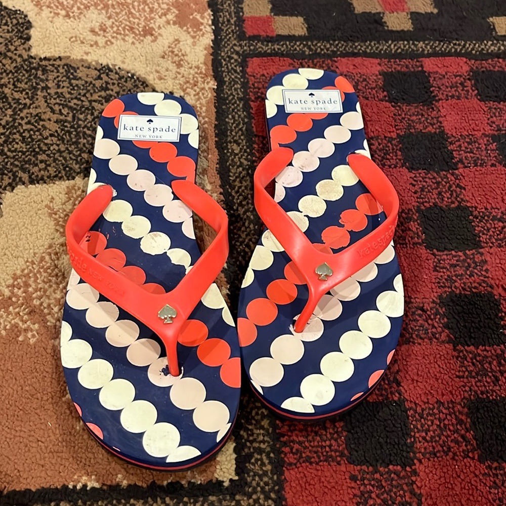 Kate Spade rubber flip flops